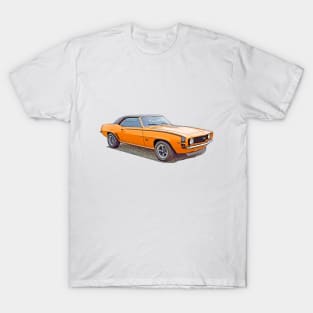 Camaro retro orange stylish car T-Shirt